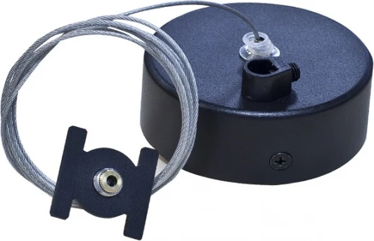 Suspension kit DLMBlack1 Подвесной комплект для магнитного шинопровода с отверстием провода Donolux Magic track Suspension kit DLMBlack1 (на тросе)