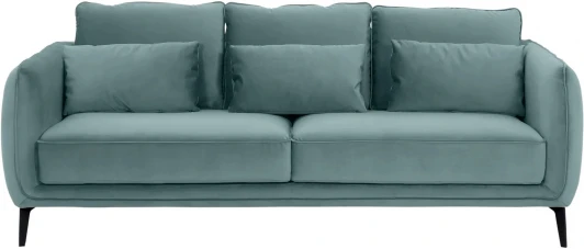 342356 Диван Amsterdam трехместный ОГОГО (арт.342356), (Ткань/Бирюзовый)