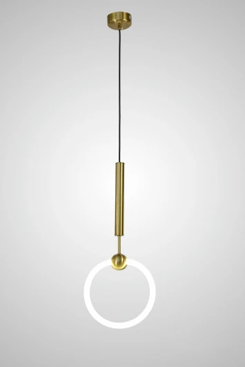 AM453 D250 GOLD Подвесной светильник светодиодный AM Group AM453 D250 GOLD (220V, на проводе, кольцо)