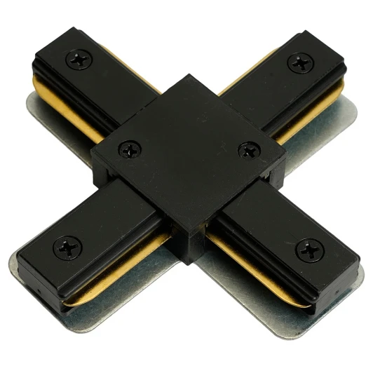 51894 Коннектор Х-образный однофазный для шинопровода черный Feron LD1018 51894