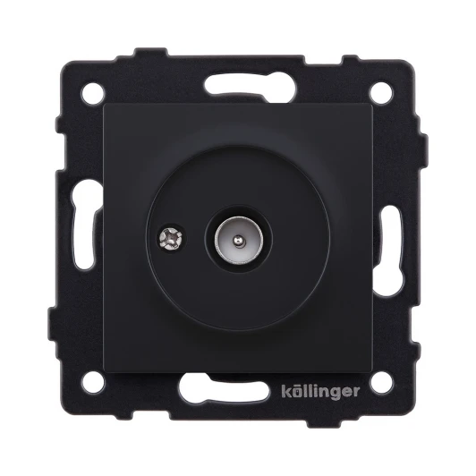 REA-007BM Розетка TV (папа) черный матовый Kollinger REA-007BM для Aspekt, Eleganz, Reflex