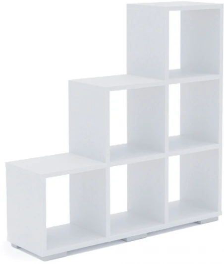 100421 Стеллаж Стильный С-1, Белый, МАМА