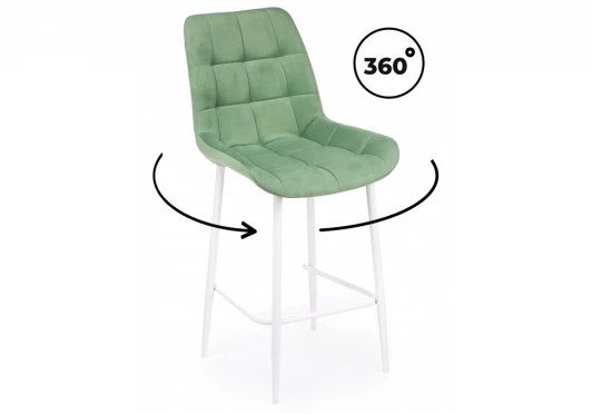632572 Барный стул Челси 360 фисташковый (zd 651) / белый np 632572