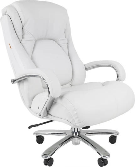 CHAIRMAN 402 кожа Компьютерное кресло CHAIRMAN 402 кожа (Металл,Экокожа/Белый)