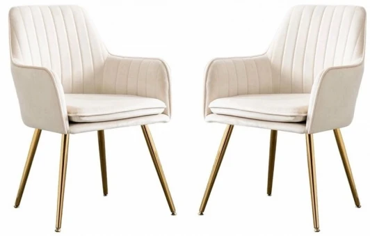 HSBI_DC1931_beige Стул Tranquil Synchrony Hesby (Золотой/Металл,Велюр) арт.HSBI_DC1931_beige