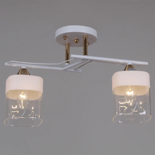06096-0.3-02 WH+FG Потолочная люстра на штанге Reluce 06096-0.3-02 WH+FG