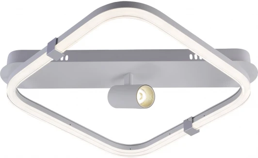 10280/1LED Потолочная люстра со спотом Escada Factor 10280/1LED 31+3Вт, металл/акрил, хром (регулировка яркости, 220V, пульт управления)