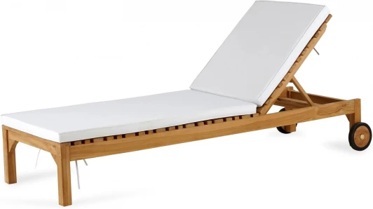 889238 Шезлонг Garbo (Массив тика/Бежевый) ОГОГО Обстановочка! арт.889238