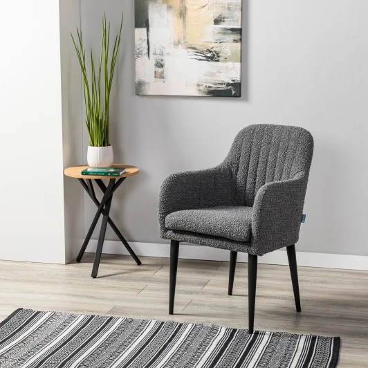 410126120h_Grey_чёрный Стул Olaf темно-серый/черный R-Home арт.410126120h_Grey_черный