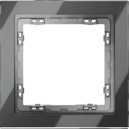 VLS110107 Рамка на 1 пост (графит, стекло) Voltum S70 VLS110107