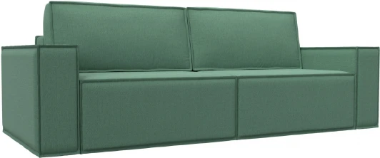 124095 Диван прямой Куба (Зеленый/Рогожка) Лига Диванов арт.124095