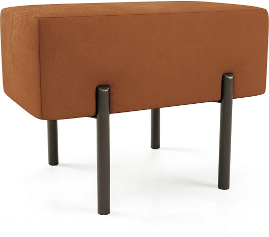 AAA41673009 Маленькая радость Пуф прямоугольный на ножках, терракотовый D1 furniture арт.AAA41673009