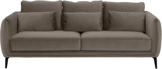 583334 Диван Amsterdam трехместный ОГОГО (арт.583334), (Ткань/Светло-коричневый)