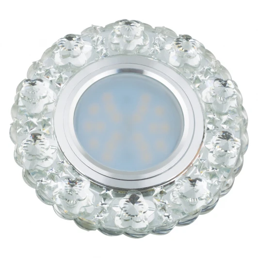 DLS-L129 GU5.3 CHROME/CLEAR Встраиваемый точечный светильник Fametto Luciole DLS-L129 GU5.3 CHROME/CLEAR