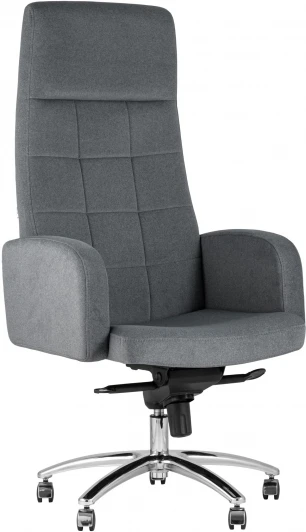 УТ000013290 Кресло руководителя Лестер микровелюр темно-серый Stool Group УТ000013290