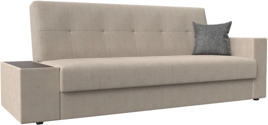 118522L Диван-книжка Лига-020 стол слева (Бежевый,Серый/Рогожка) Лига Диванов арт.118522L