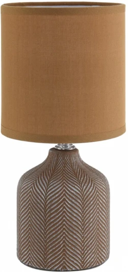 8175/1T Настольная лампа Lumion Inina 8175/1T коричневый, керамика/текстиль E14 1*40W 220V (выключатель, круглые)