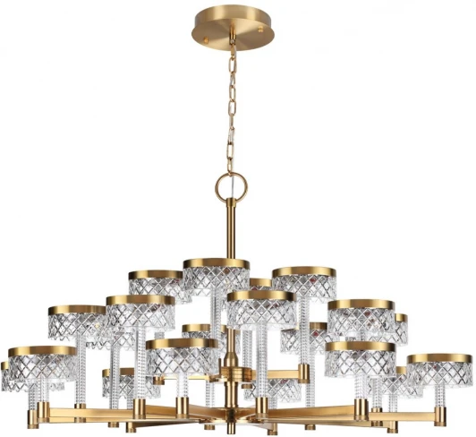 5032/120L Подвесная люстра Odeon Light Fivre 5032/120L античн.бронза/металл/акрил LED 120W 4000K 9934лм