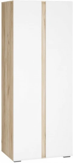 580876 Шкаф Алетра ШК-800 (Алетра ШК-800 дуб крафт серый / глянец белый) Woodville арт.580876