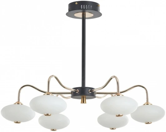 273908/6 BK/GD Потолочная люстра светодиодная на штанге Arte Milano Neapol-73908 273908/6 BK/GD (220V)