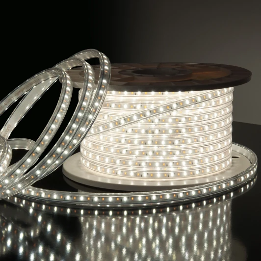 Лента светодиодная 220V 14W 96Led 2835 IP65 теплый белый/холодный белый, 50 м Светодиодная лента Elektrostandard 220V 14W 96Led 2835 IP65 теплый белый/холодный белый, 50 м