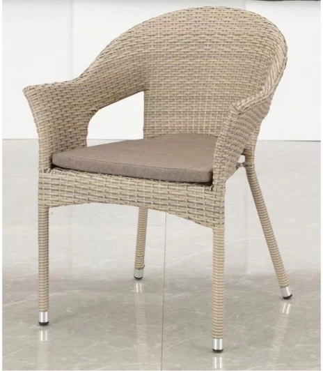 Y79C-W85 Latte Плетеное кресло Y79C-W85 Latte (Искусственный ротанг/Бежевый) Afina