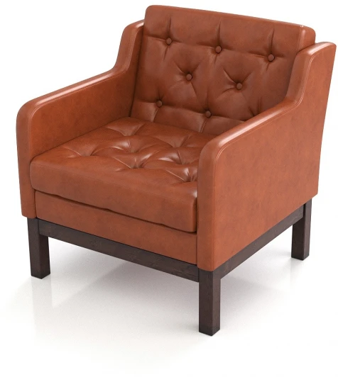 20717 Кресло Arsko Айверс венге оранжевый кожзам