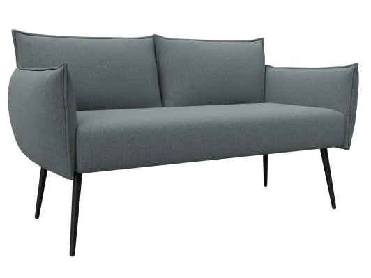 131063 Диван прямой Лига-083 (Фанера/Металл/Рогожка/Серый) Лига Диванов 131063