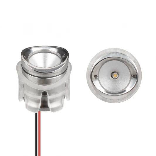 045491 Встраиваемый светильник уличный ALT-LODESTAR-HANDRAIL-R27-1.5W Warm3000 (GR, 70 deg, 12-24V) (Arlight, IP67 Металл) 045491 (LED)