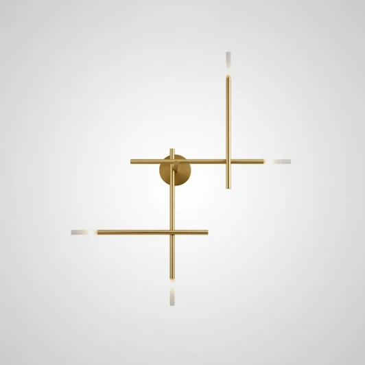 TRAVERSE-WALL01 Настенное бра Traverse Wall Gold H83 ImperiumLoft Traverse-Wall01 (207739-26) (220V, асимметрия)
