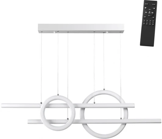 359182 Светильник подвесной Novotech Ondo 359182, диммируемый, в комплекте пульт ДУ IP20 LED 4000К 116W 220V OVER (регулировка яркости, на тросе)
