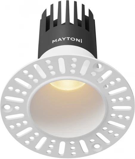 DL120-10W-2.7K-TRS-W Встраиваемый светильник под гипсокартон Maytoni Dip DL120-10W-2.7K-TRS-W (LED, 220V, круглые)