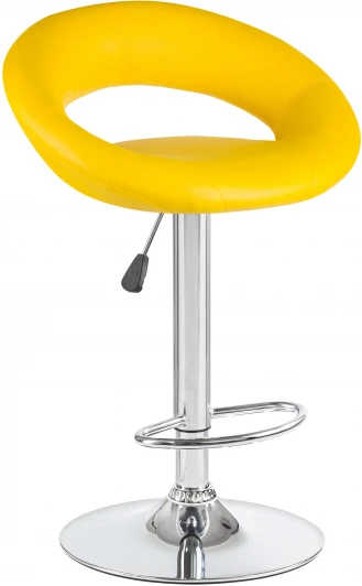 5001-LM MIRA,  цвет сиденья желтый, цвет основания хром Стул барный MIRA (жёлтый)