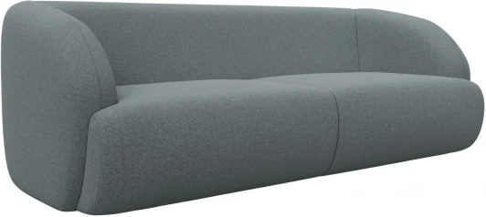 124233 Диван прямой Лига-041 (Серый/Рогожка) Лига Диванов арт.124233