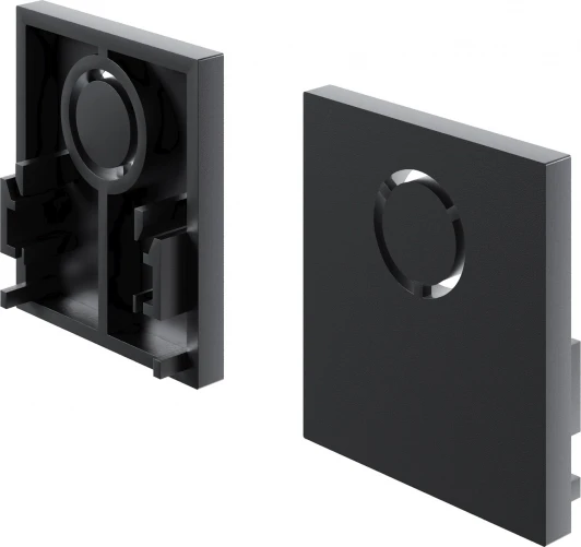 TRAM034EC-41B Заглушки для накладного магнитного шинопровода Exility Maytoni Accessories for tracks Exility TRAM034EC-41B