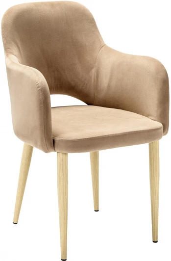 410124141h_Diag beige_н.дуб Кресло Ledger Diag beige/нат.дуб R-Home арт.410124141h_Diag beige_н.дуб