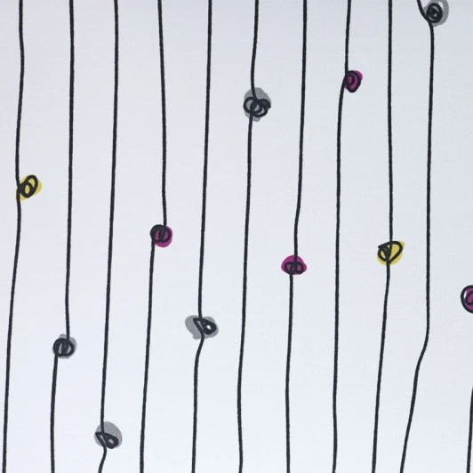 92418 Ткань для абажуров с застежкой липучкой Eglo My Choice, белый с разноцветным