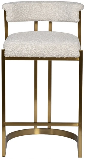 GY-08216 GY-08216 Стул барный, букле бежевый/матовое золото 50*55*85см Garda Decor