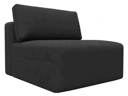 129542 Модуль диван Лига-060 НПБ (ЛДСП,Брус,Фанера,Замша/Коричневый) Лига Диванов 129542