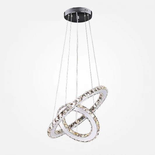 90023/2 хром Подвесной светодиодный светильник с пультом хрустальный Grasia 90023/2 хром Eurosvet