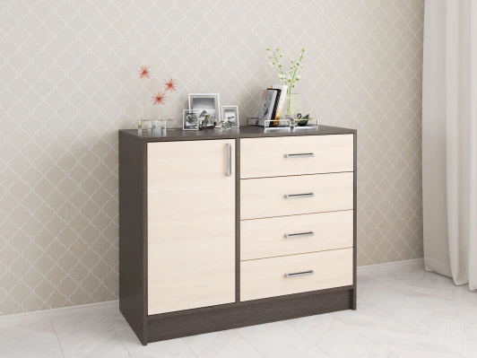 00-00003853 Комод ТЭКС большой Катрин 6, венге/дуб молочный