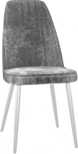 00-00073763 Стул DikLine 326 M13 светло-серый, ножки белые арт.00-00073763