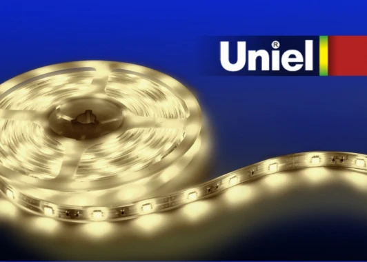 ULS-3528-60LED/m-8mm-IP33-DC12V-4,8W/m-3M-WW катушка в герметичной упаковке Светодиодная лента Uniel ULS-3528-60LED/m-8mm-IP33-DC12V-4,8W/m-3M-WW катушка в герметичной упаковке