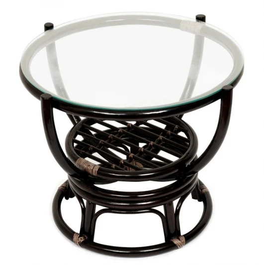 5325 Столик журнальный со стеклом "BENOA" 5005 Cognac (коньяк)