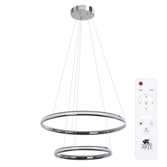 A2198SP-2CC Подвесной светильник ярусный Arte Lamp Meridiana A2198SP-2CC (LED, 220V, пульт управления, на тросе)