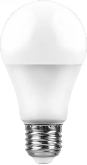 25446 Лампочка светодиодная шар белая колба E27 7 Вт 6400K холодное белое свечение Feron 25446