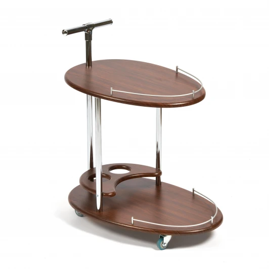 14425 Стол сервировочный FAIRPORT Орех (МДФ/металл)