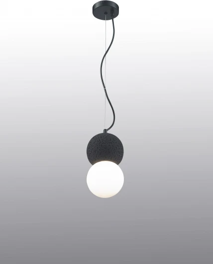 10694P/1-D100 BK-WH Подвесной светильник iLamp Foxtrot 10694P/1-D100 BK-WH (220V, на тросе, шарики)