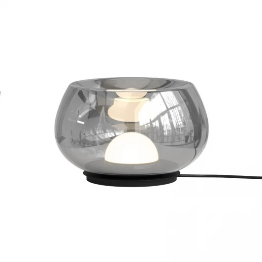 DK6747-BK+SM Настольная лампа Denkirs Floa DK6747-BK+SM 8 Вт 3000К металл/стекло черный/дымчатый серый