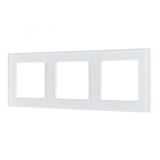 043799 Рамка стеклянная FRM-GLARE-GS-3-WH (Arlight) 043799